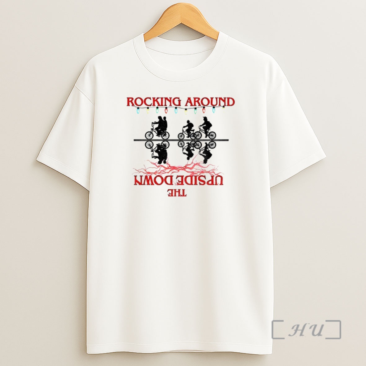 Officials Stranger Things Cozy Rocking Around The Upside Down Christmas Premium Shirt Sweatshirt Tee