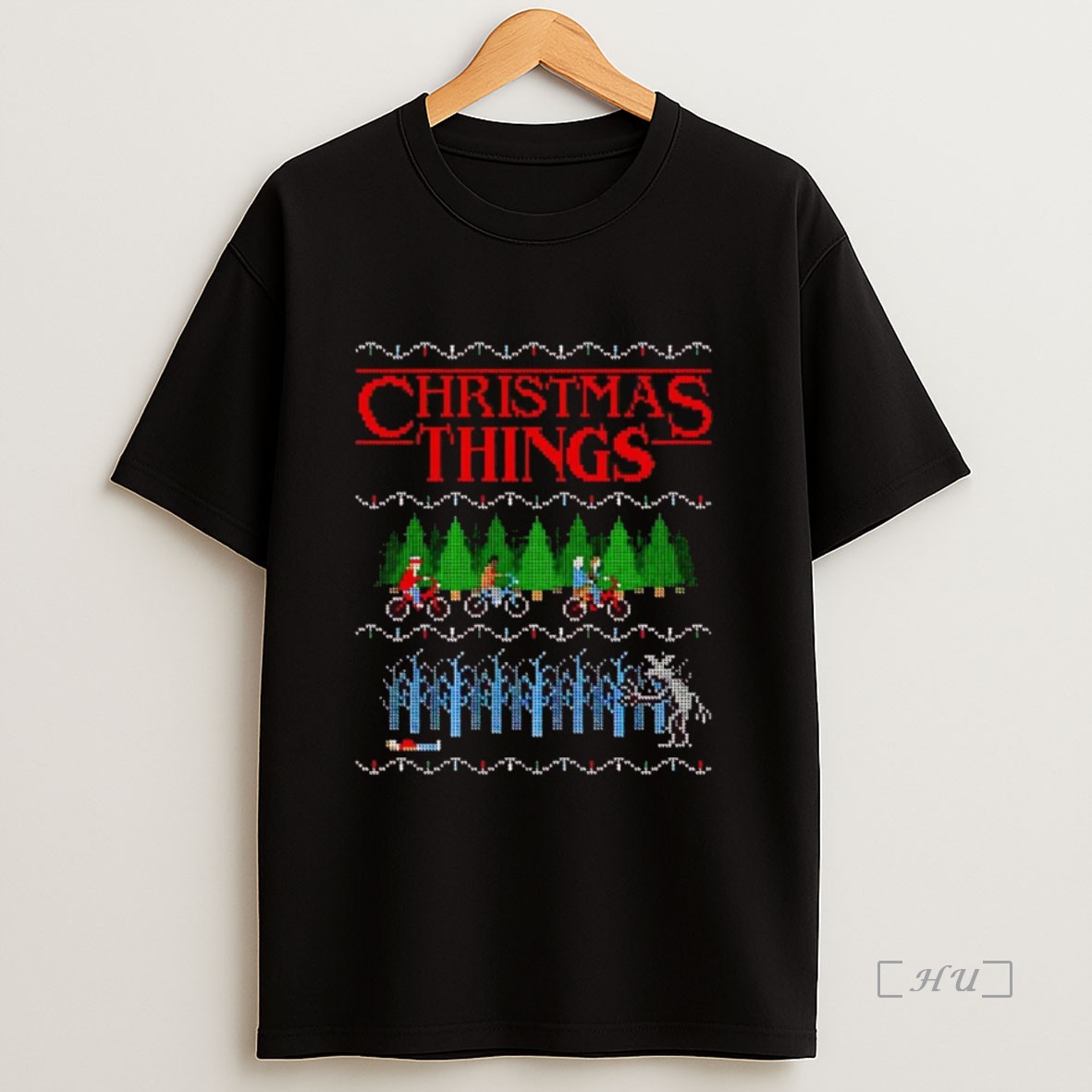 Officials Stranger Things Ugly Christmas Upside Down Premium Shirt Sweatshirt Tee