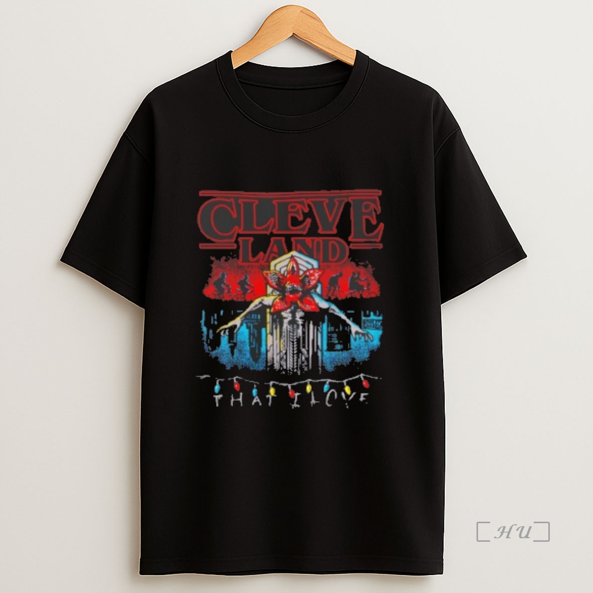 Officials Stranger Things X Cleveland Demoguardian That I Love Premium Shirt Sweatshirt Tee