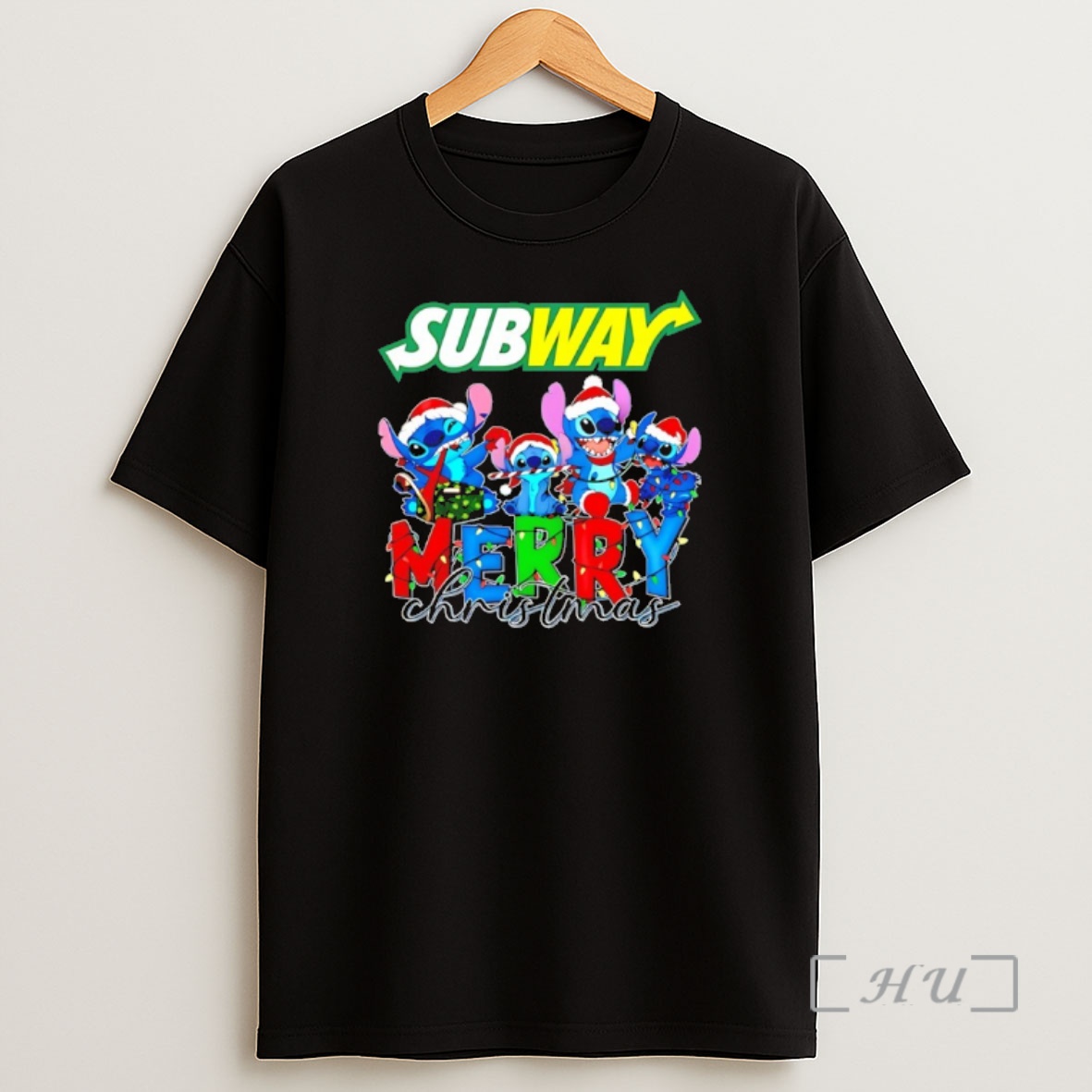 Officials Subway X Stitch Lightning Merry Christmas 2025 Premium Shirt Sweatshirt Tee