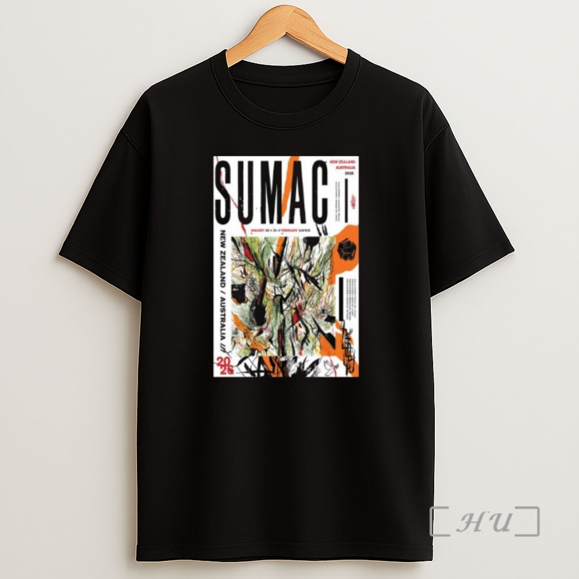 Officials Sumac Band New Zealand And Australia Tour 2026 Circle Black Premium Shirt Sweatshirt Tee