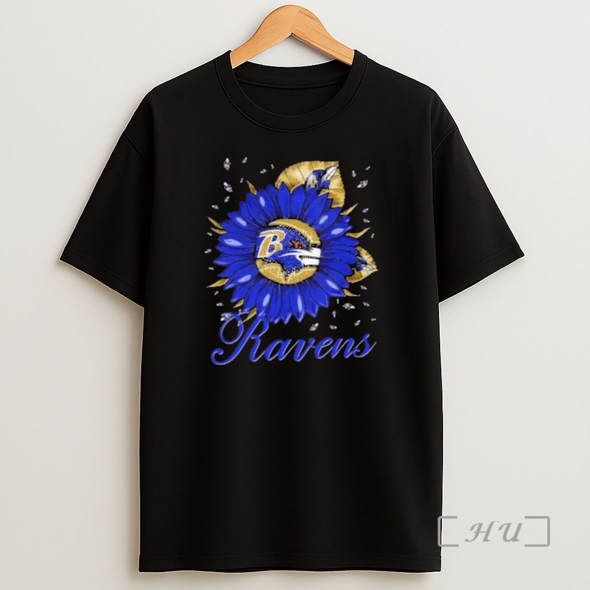 Officials Sunflower X Baltimore Ravens Football Logo Premium Shirt Sweatshirt Tee