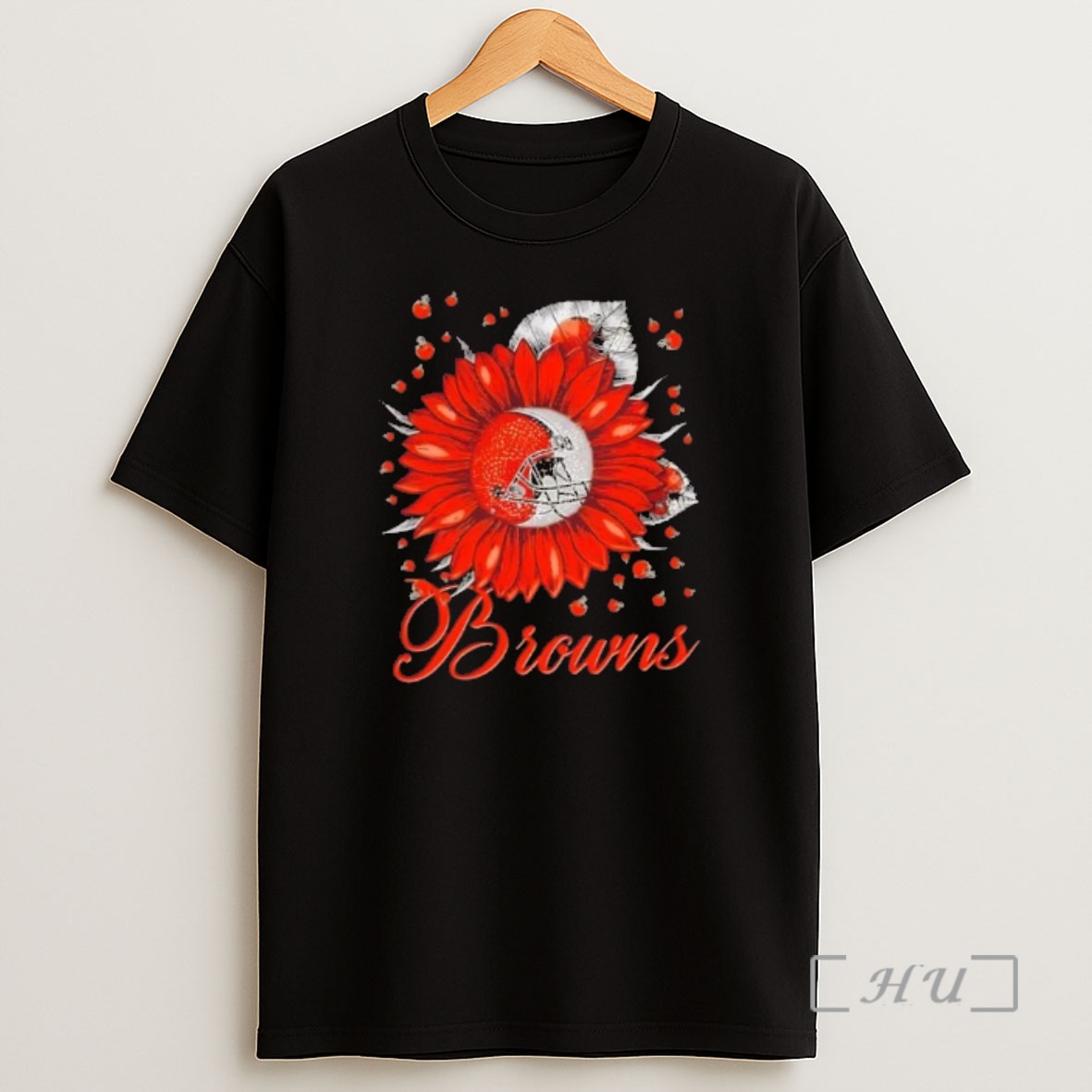Officials Sunflower X Cleveland Browns Football Logo Premium Shirt Sweatshirt Tee