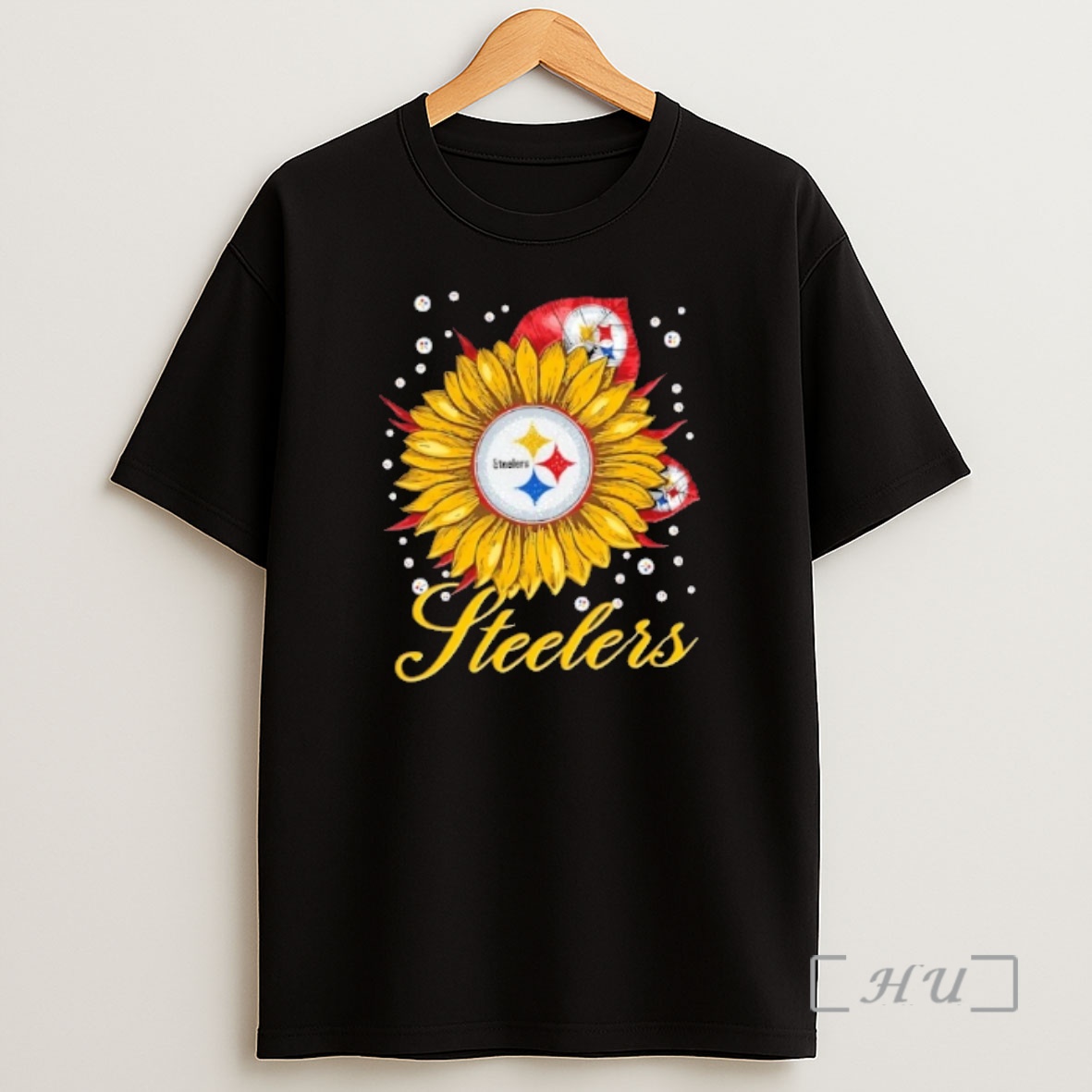 Officials Sunflower X Pittsburgh Steelers Football Logo Premium Shirt Sweatshirt Tee