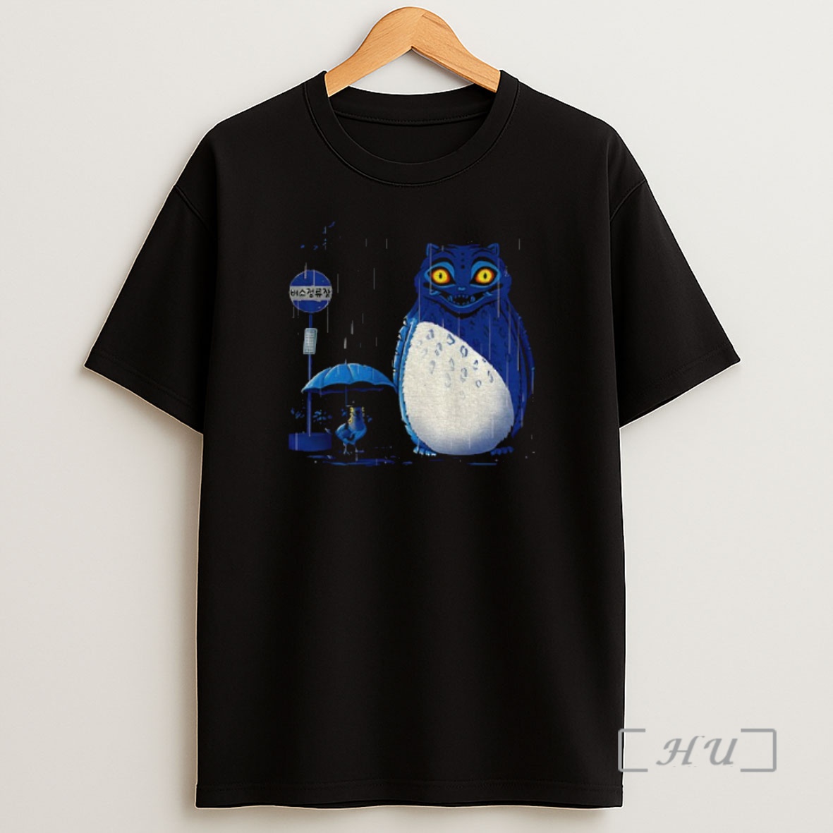Officials Sussie And Derpy Tiger At A Bus Stop In The Style Of My Neighbor Totoro My Supernatural Pets Kpop Demon Hunters Premium Shirt Sweatshirt Tee