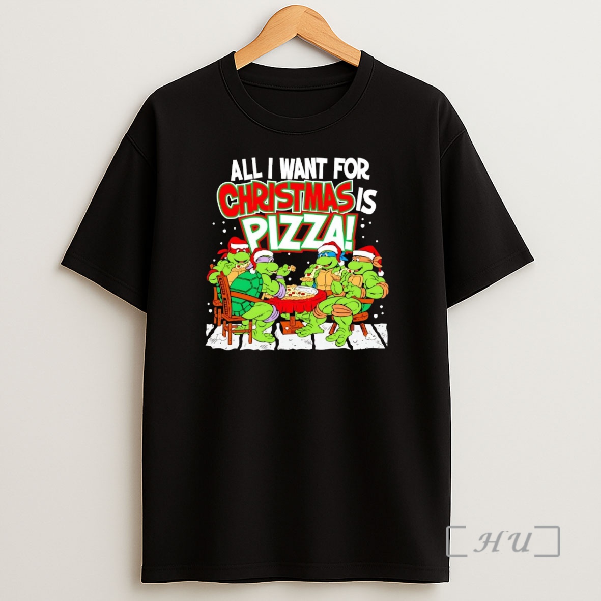 Officials Tmnt All I Want For Christmas Is Pizza Premium Shirt Sweatshirt Tee