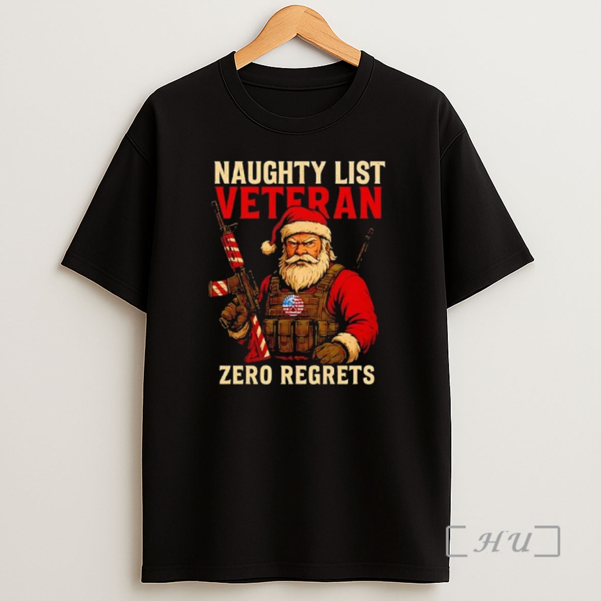 Officials Tactical Santa Claus Naughty List Veteran Zero Regrets Premium Shirt Sweatshirt Tee