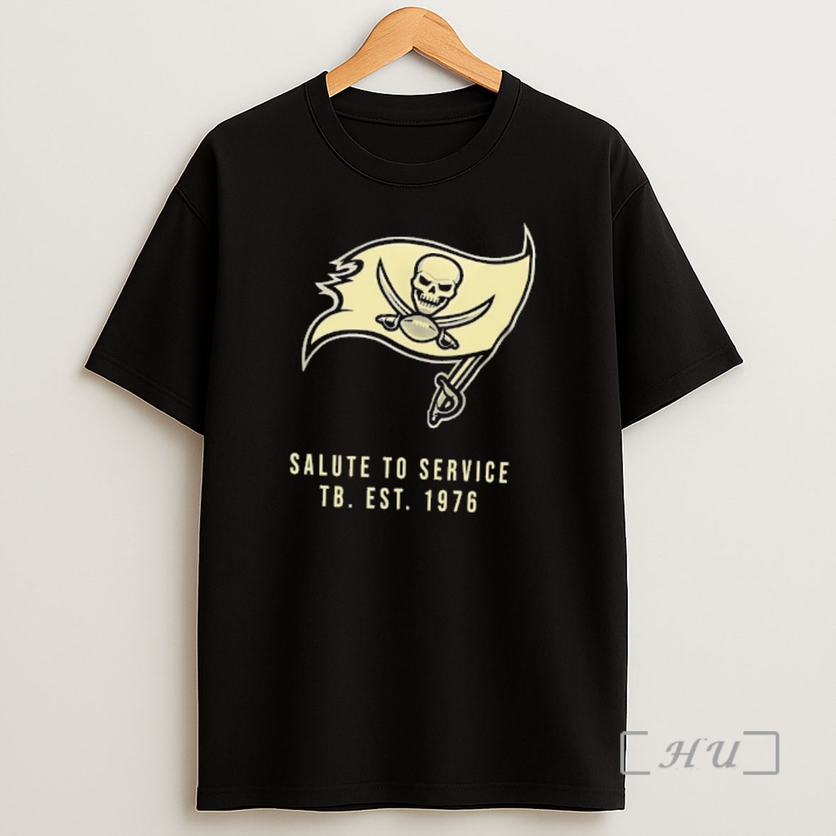 Officials Tampa Bay Buccaneers Salute To Service Tb Est 1976 2 Sided Premium Shirt Sweatshirt Tee