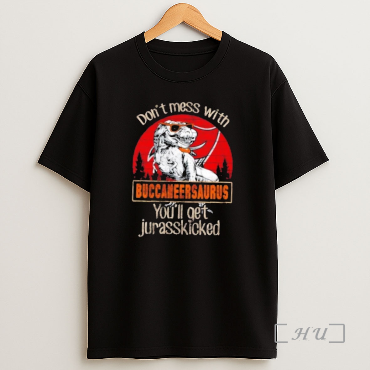 Officials Tampa Bay Buccaneers Dont Mess With Buccaneersaurus Youll Get Jurasskicked Premium Shirt Sweatshirt Tee