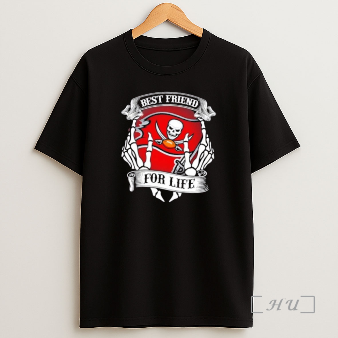 Officials Tampa Bay Buccaneers Football Best Friend For Life Hands Bones Premium Shirt Sweatshirt Tee
