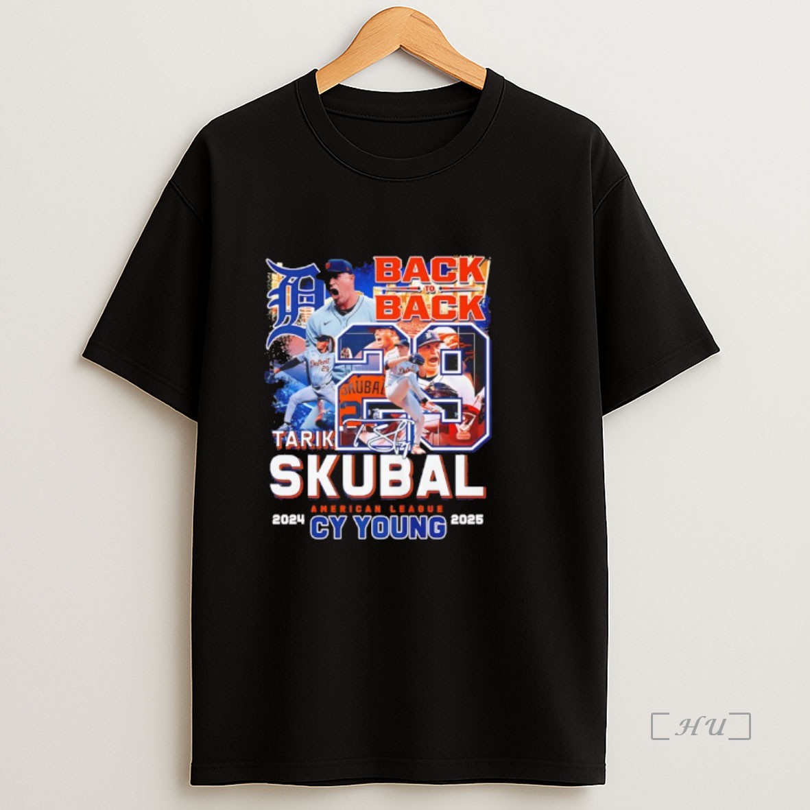 Officials Tarik Skubal Detroit Tigers American League Cy Young 2024 2025 Back To Back Premium Shirt Sweatshirt Tee