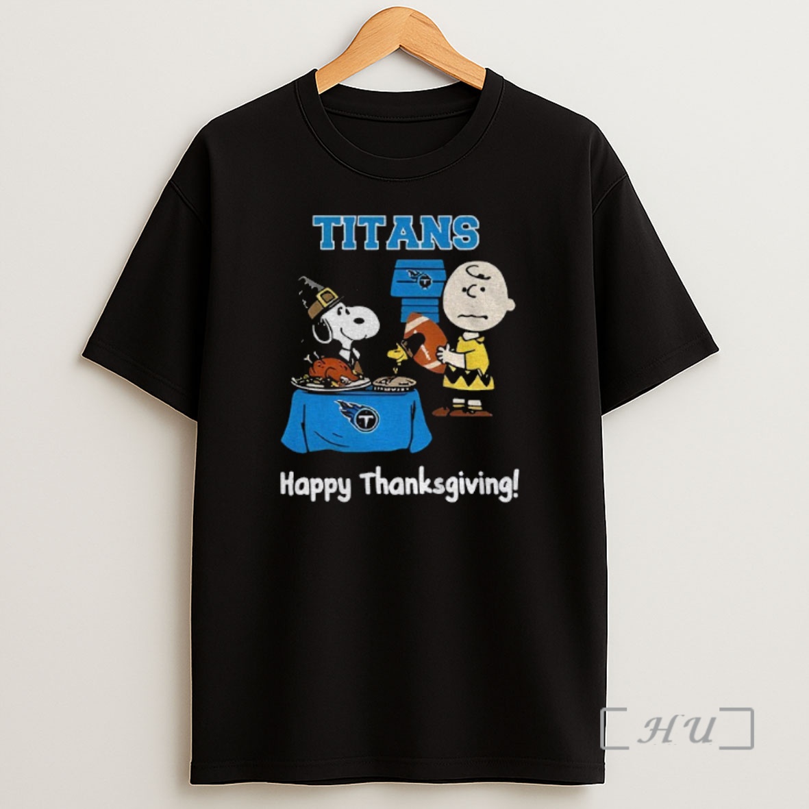 Officials Tennessee Titans Thanksgiving With Snoopy And Charlie Brown Nfl Premium Shirt Sweatshirt Tee