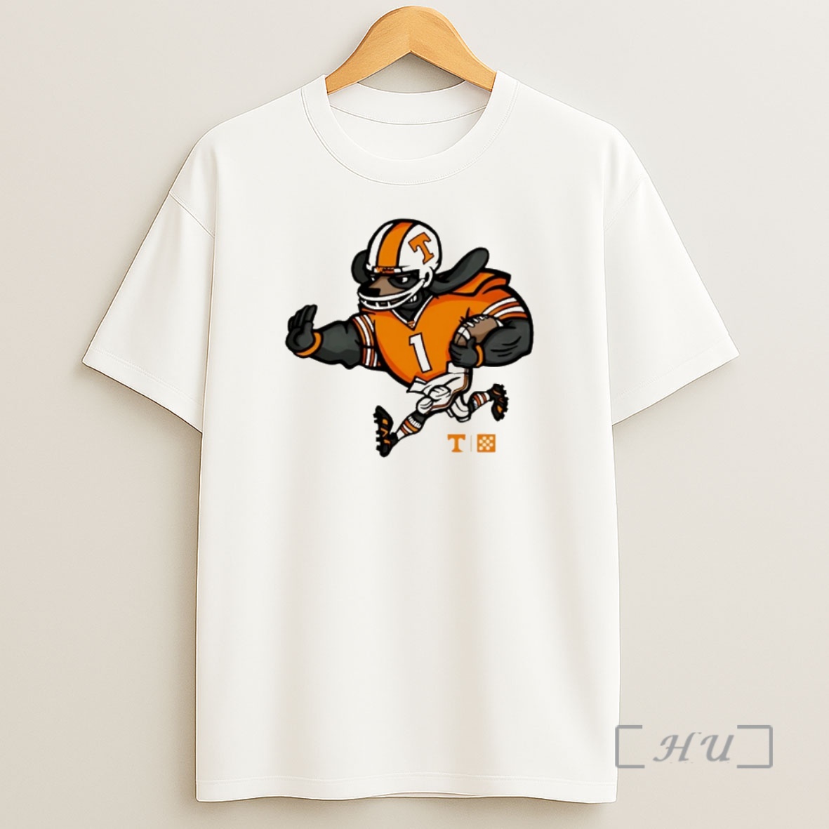Officials Tennessee Vols Smokey Stiff Arm Football Mascot Christmas Premium Shirt Sweatshirt Tee