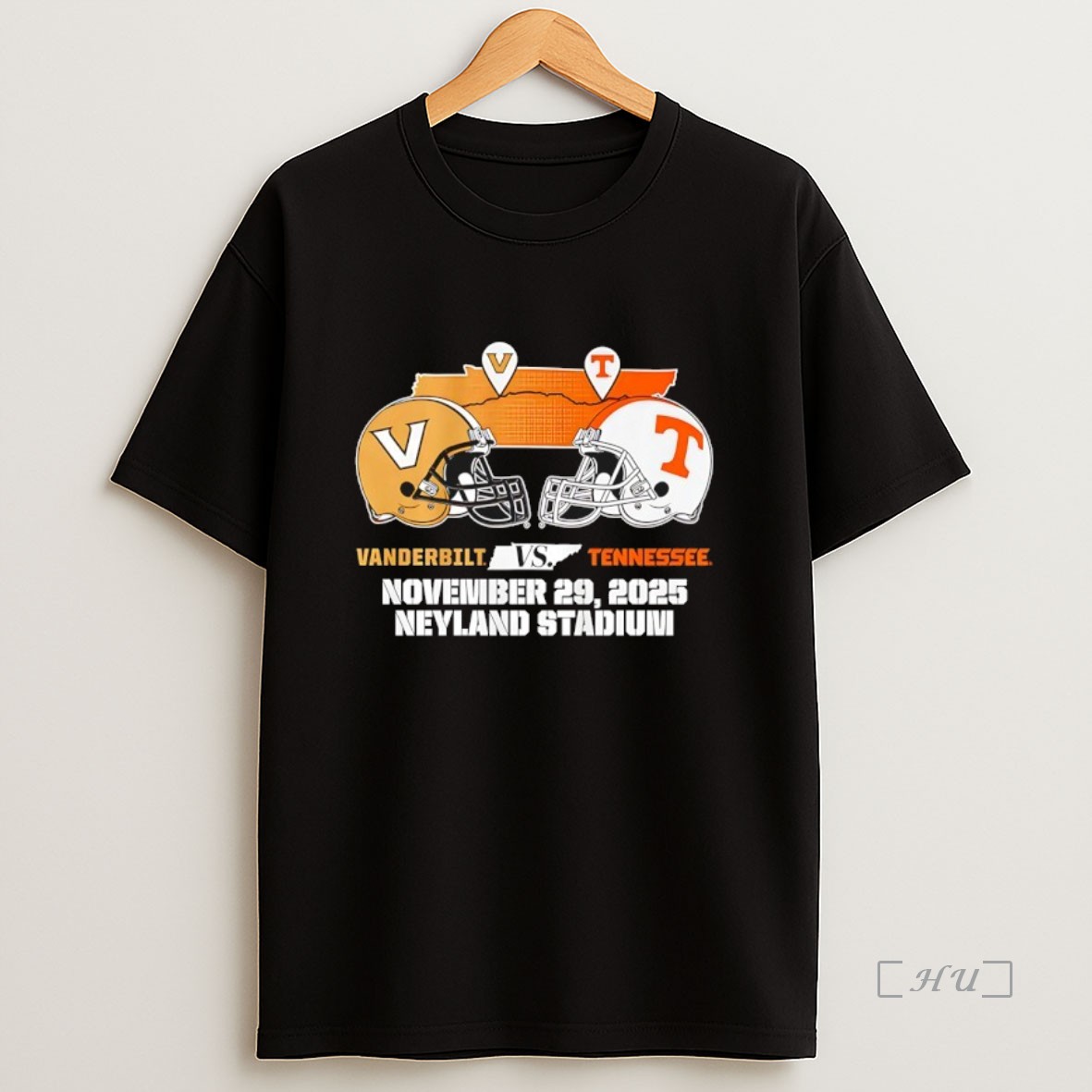 Officials Tennessee Volunteers And Vanderbilt Commodores 2025 Matchup Neyland Stadium Helmet Premium Shirt Sweatshirt Tee
