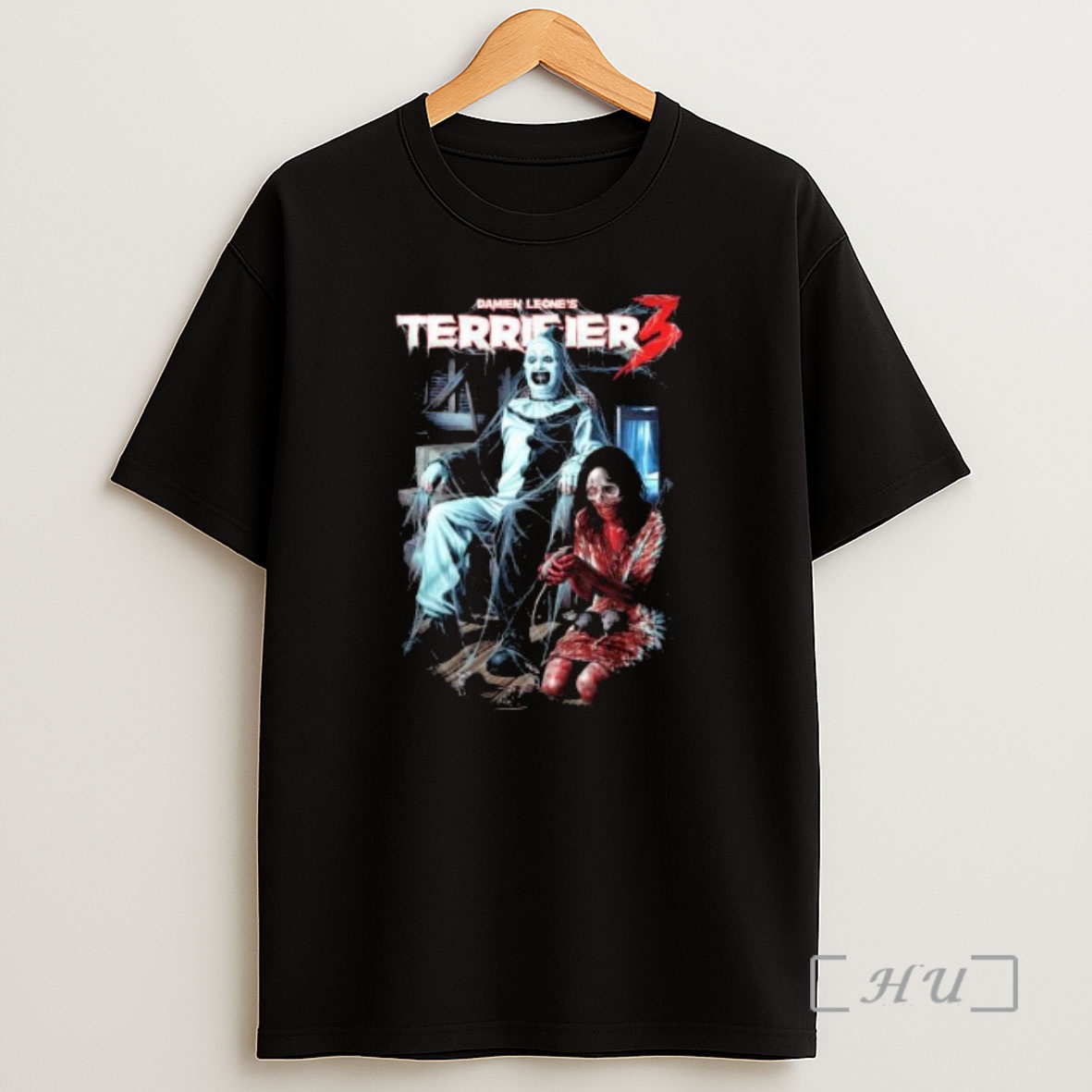 Officials Terrifier 3 Terrors In The Attic Circle Black Premium Shirt Sweatshirt Tee