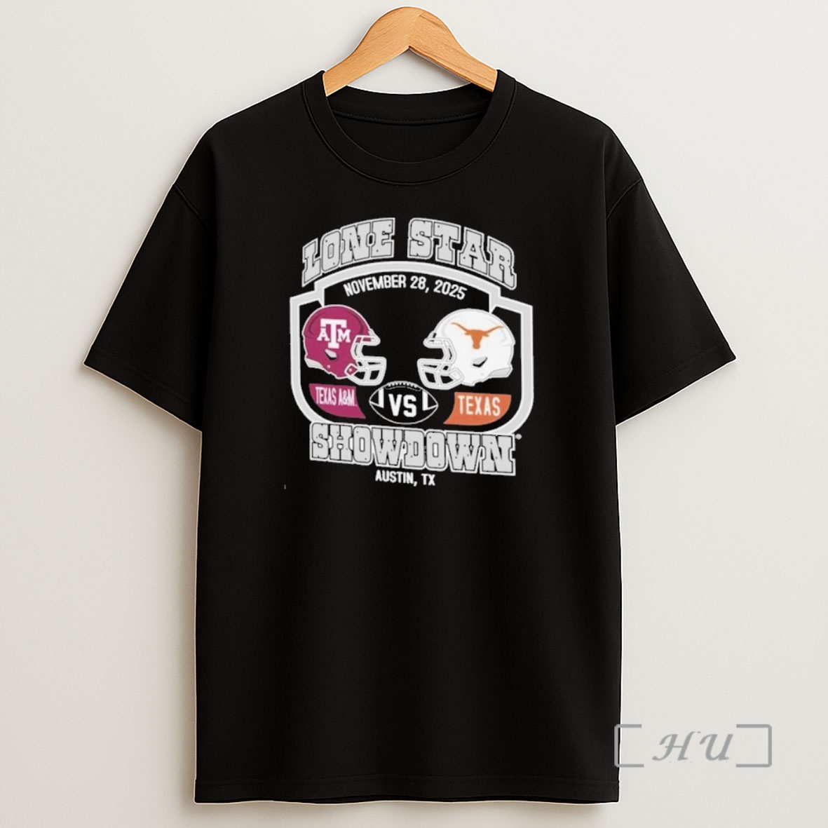 Officials Texas Am Aggies Vs Texas Longhorns Lone Star Showdown Battle Helmet Premium Shirt Sweatshirt Tee