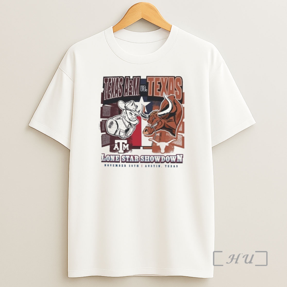 Officials Texas Am Aggies Vs Texas Longhorns Lone Star Showdown Battle Mascot Premium Shirt Sweatshirt Tee