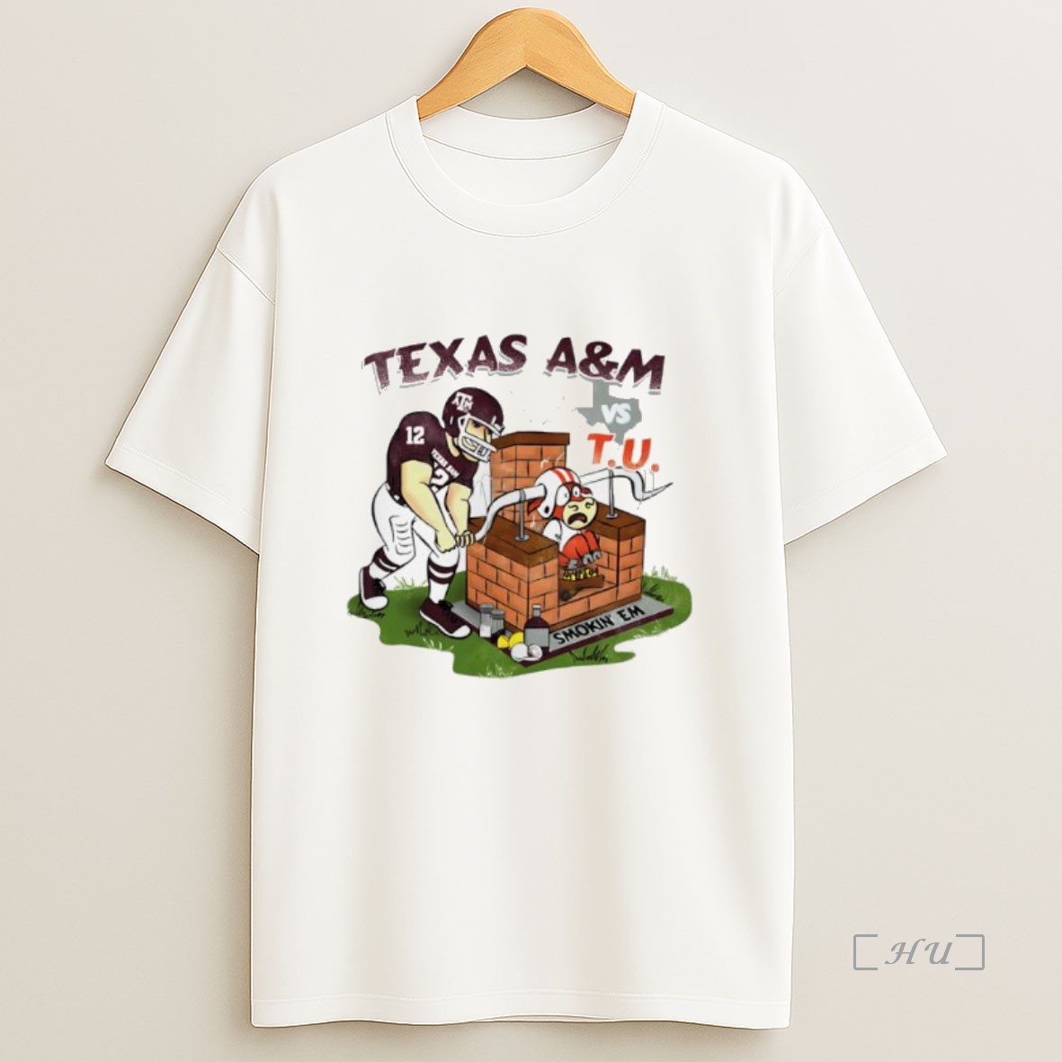 Officials Texas Am Vs Tu Smokin Em Premium Shirt Sweatshirt Tee