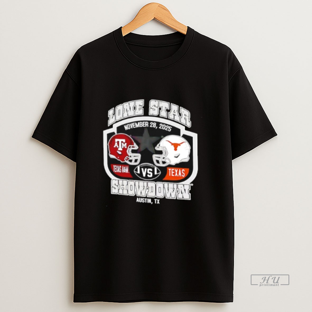 Officials Texas Am Vs Texas Longhorns Lone Star Showdwon Helmets Sweatshirt Tee