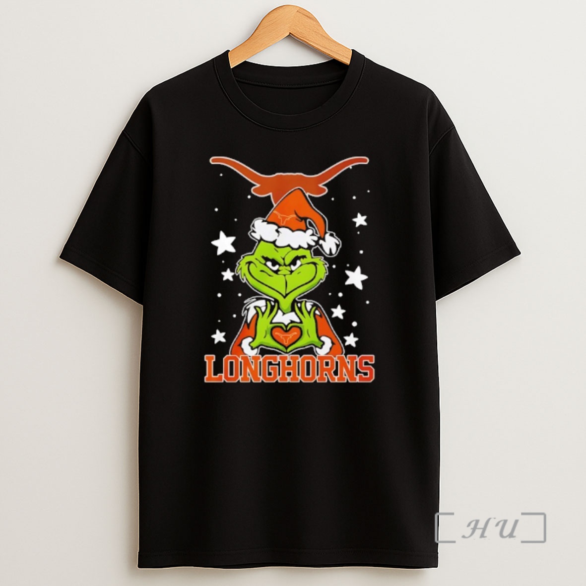 Officials Texas Longhorns Love Grinch Heart Hand Christmas 2025 Premium Shirt Sweatshirt Tee
