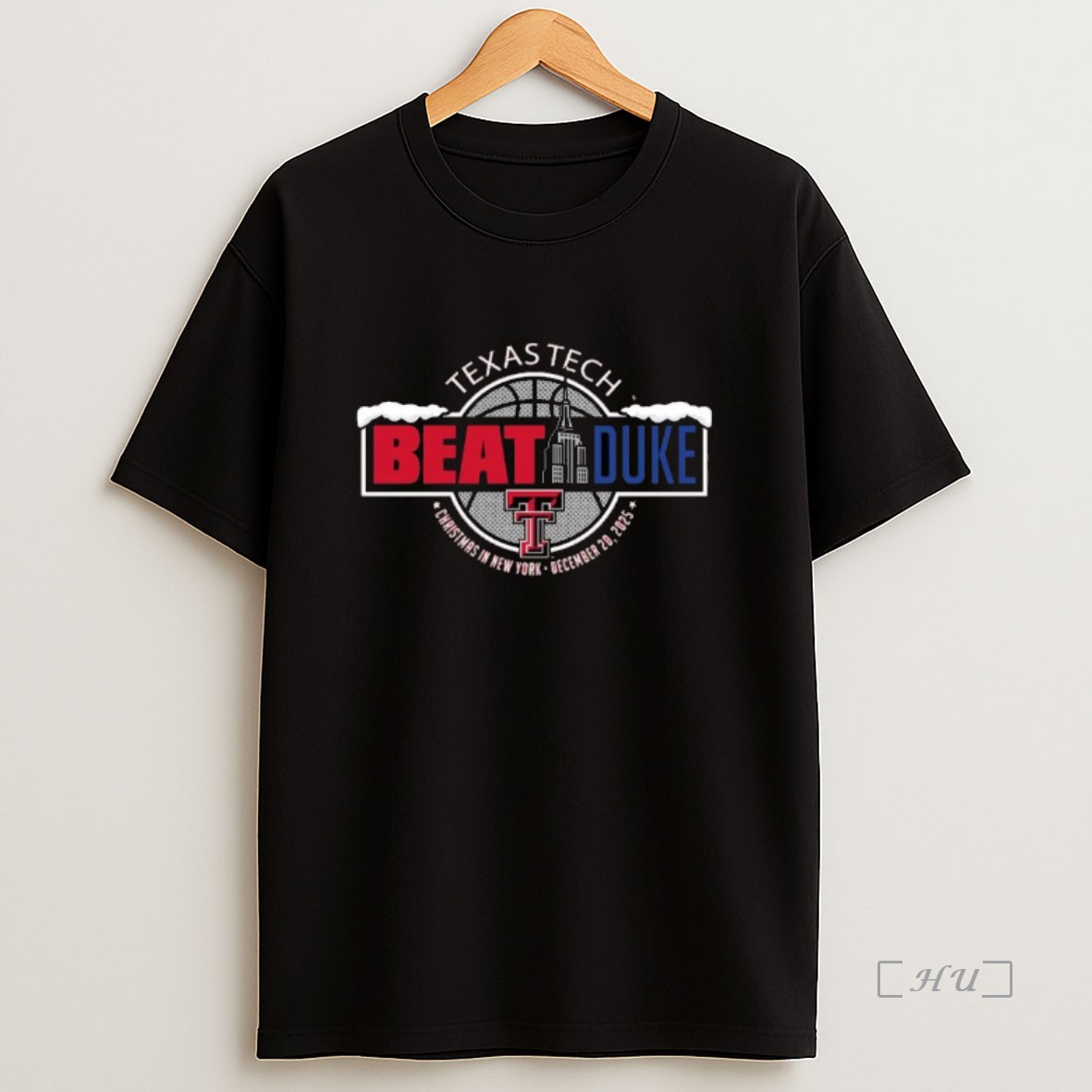 Officials Texas Tech Beat Duke Basketball Christmas In New York 2025 Premium Shirt Sweatshirt Tee