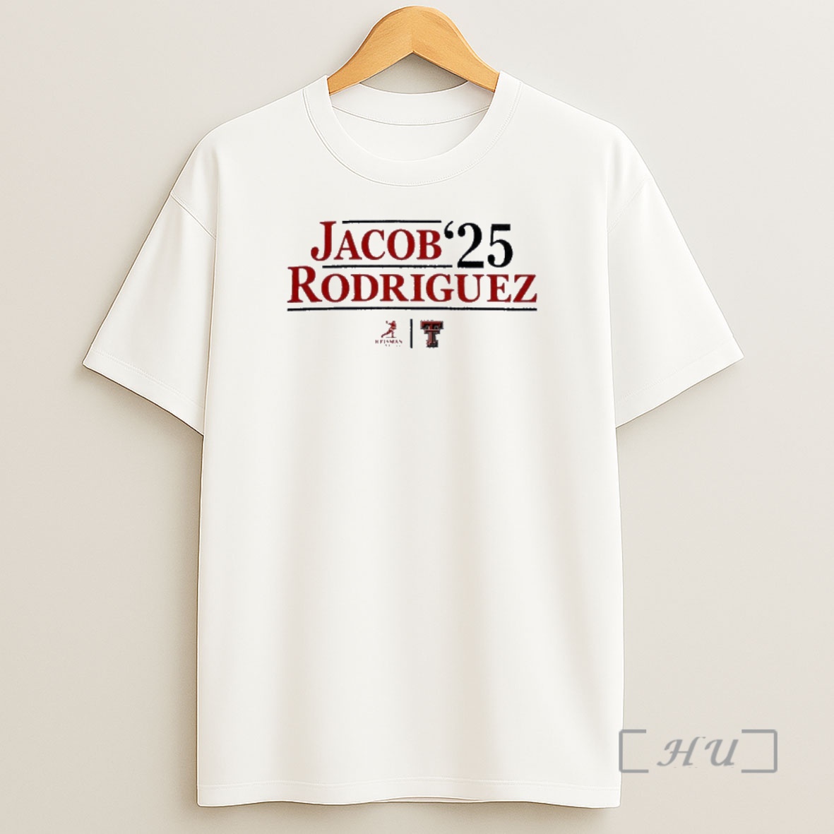 Officials Texas Tech Football Jacob Rodriguez 25 Heisman Premium Shirt Sweatshirt Tee