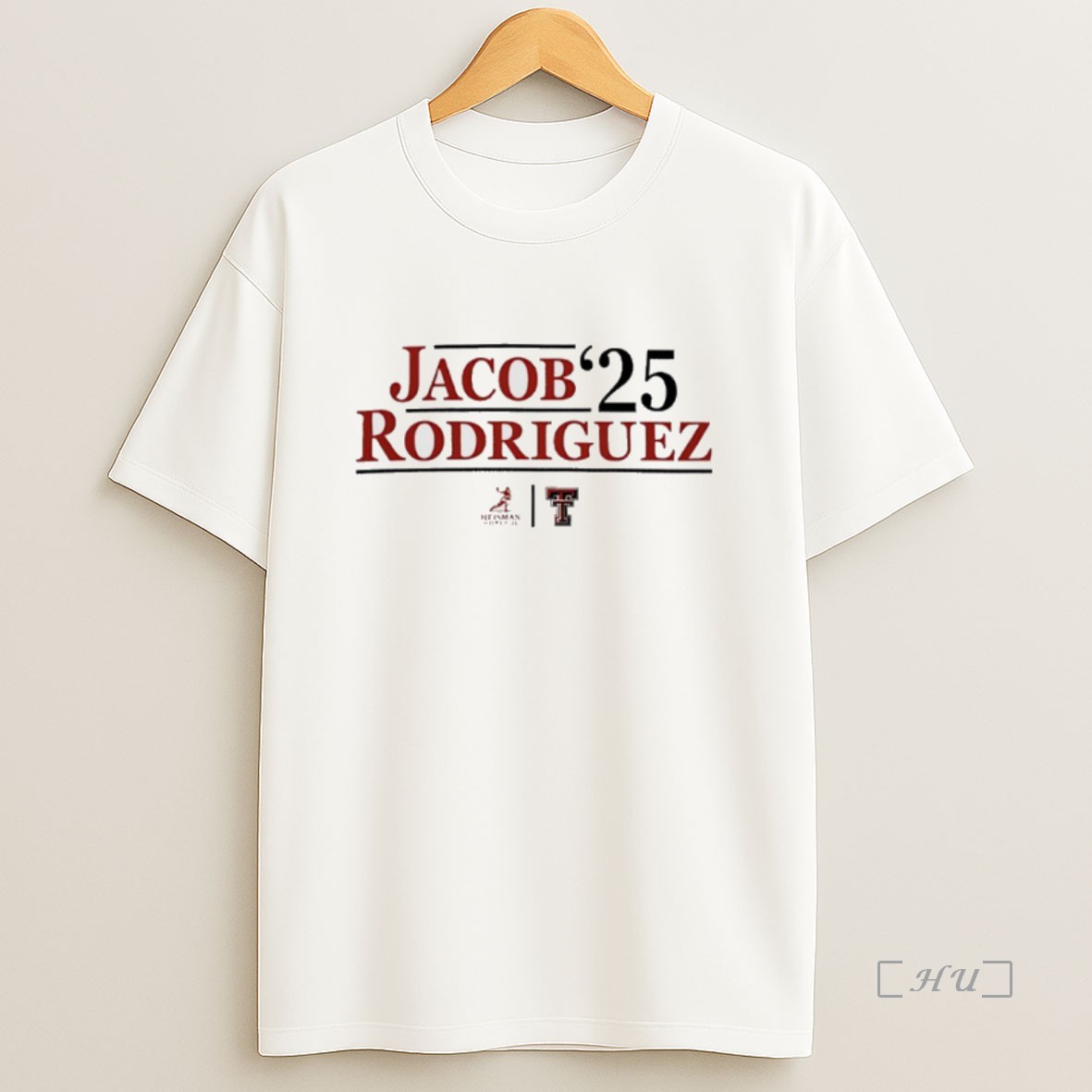 Officials Texas Tech Jacob Rodriguez 25 Heisman Trophy Premium Shirt Sweatshirt Tee