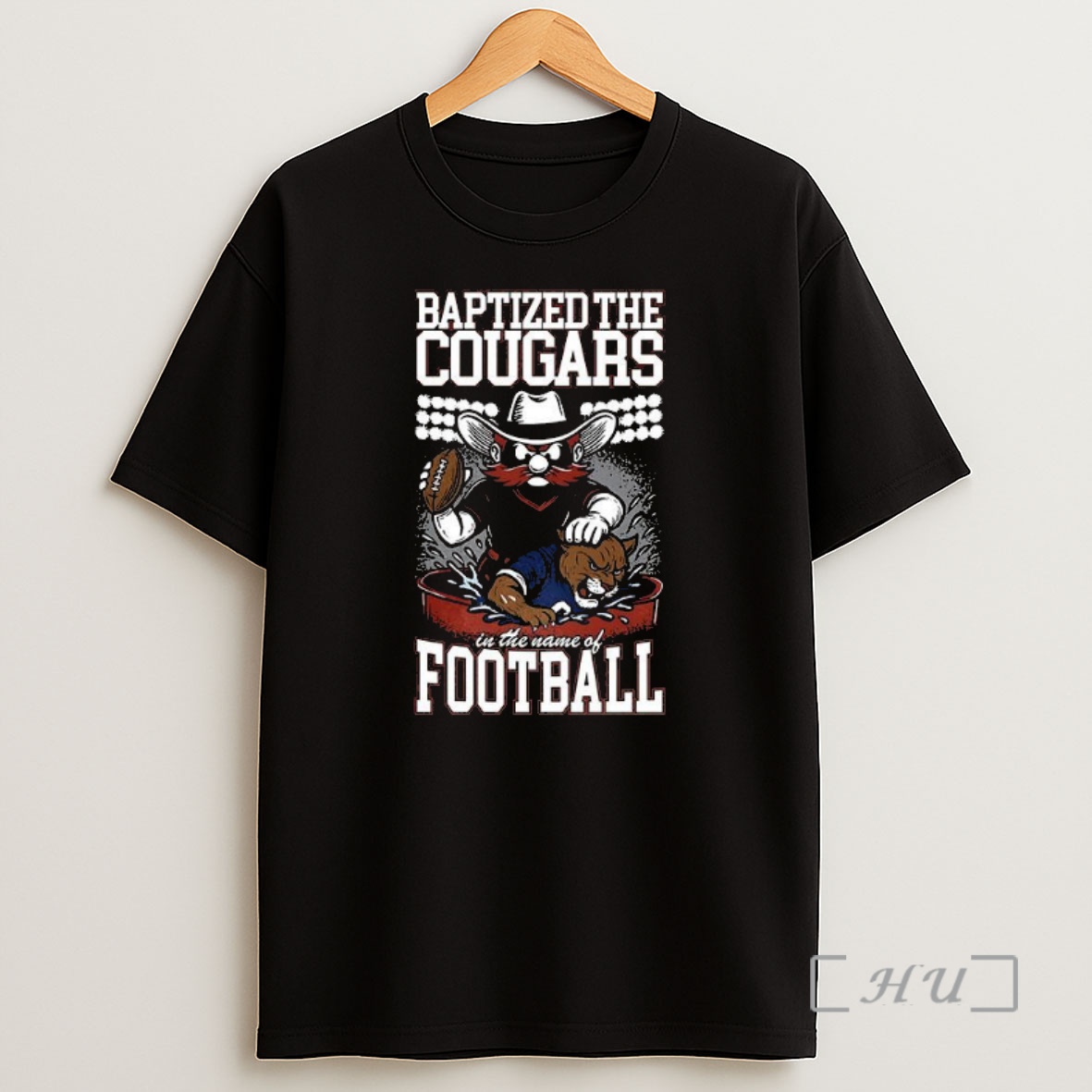 Officials Texas Tech Red Raiders Vs Byu Cougars Baptized The Cougars Premium Shirt Sweatshirt Tee