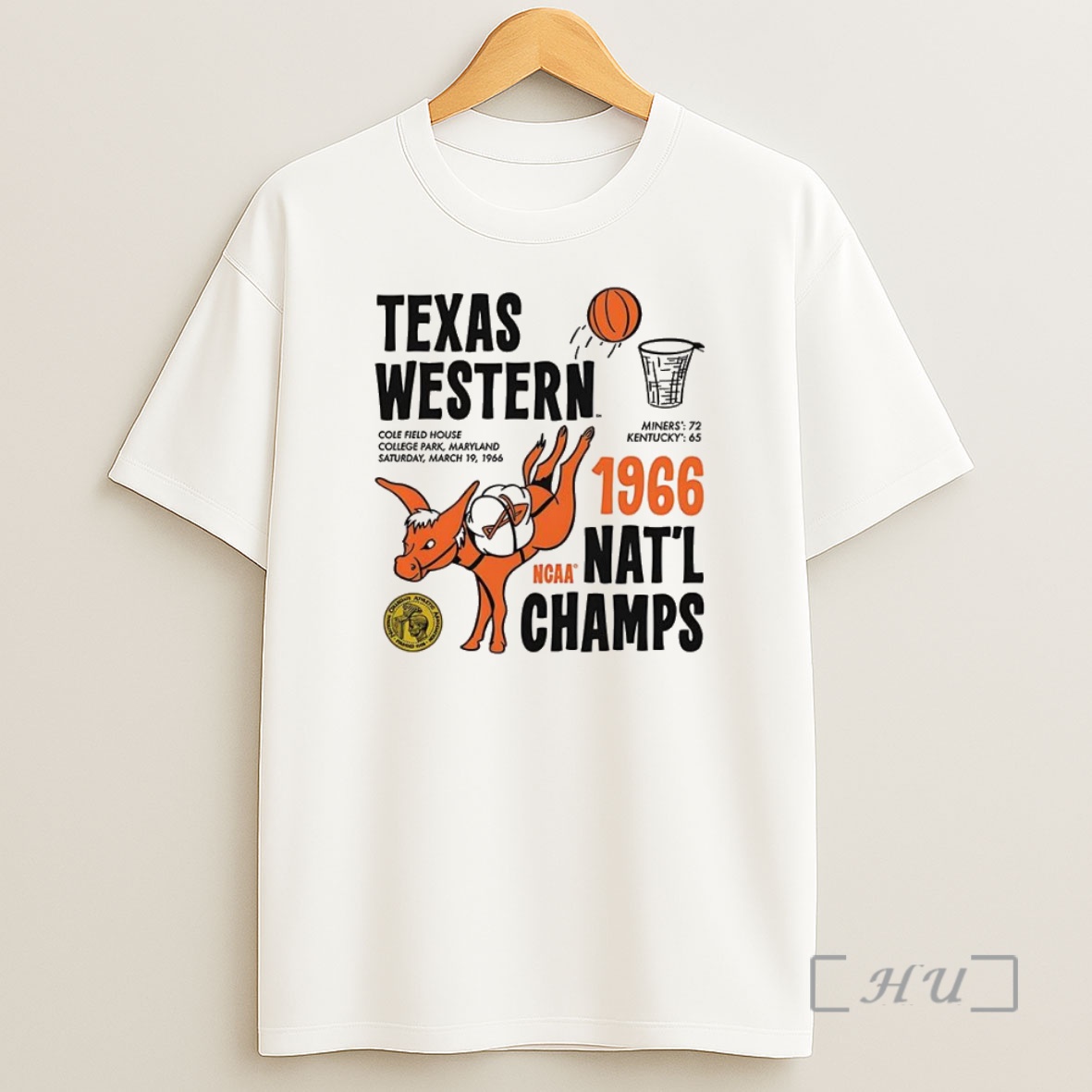 Officials Texas Western 1966 Ncaa National Champs Premium Shirt Sweatshirt Tee