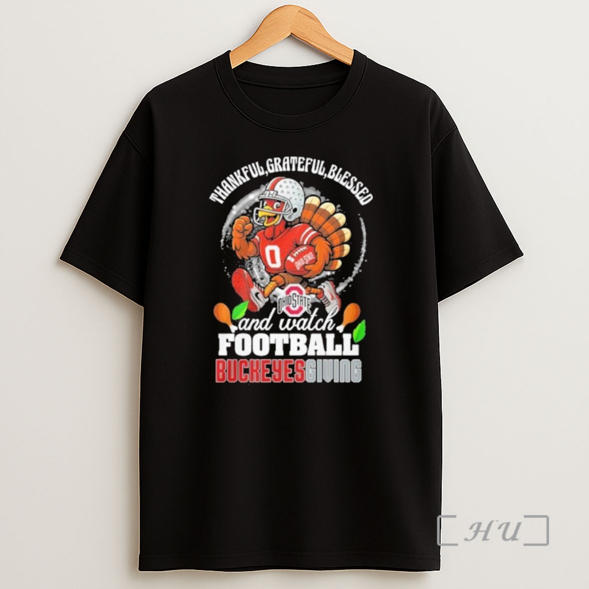 Officials Thankful Grateful Blessed And Watch Football Buckeyesgiving Premium Shirt Sweatshirt Tee