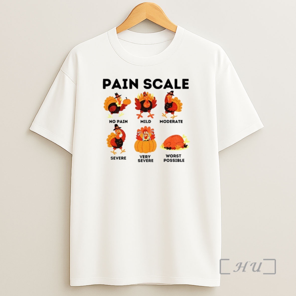 Officials Thanksgiving Nurse Pain Scale Healthcare Worker Premium Shirt Sweatshirt Tee