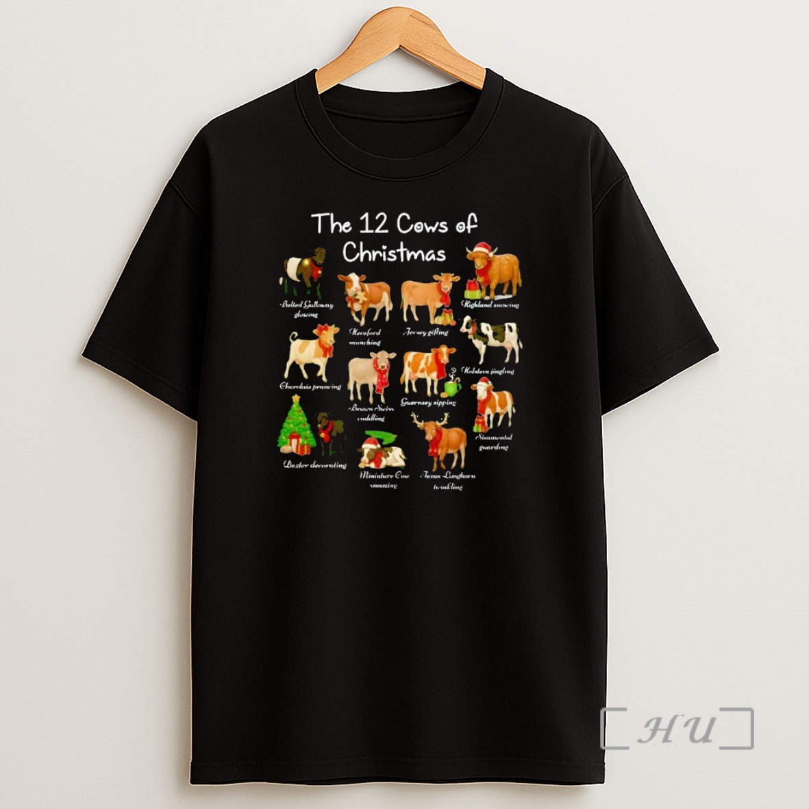 Officials The 12 Cows Of Christmas Premium Shirt Sweatshirt Tee