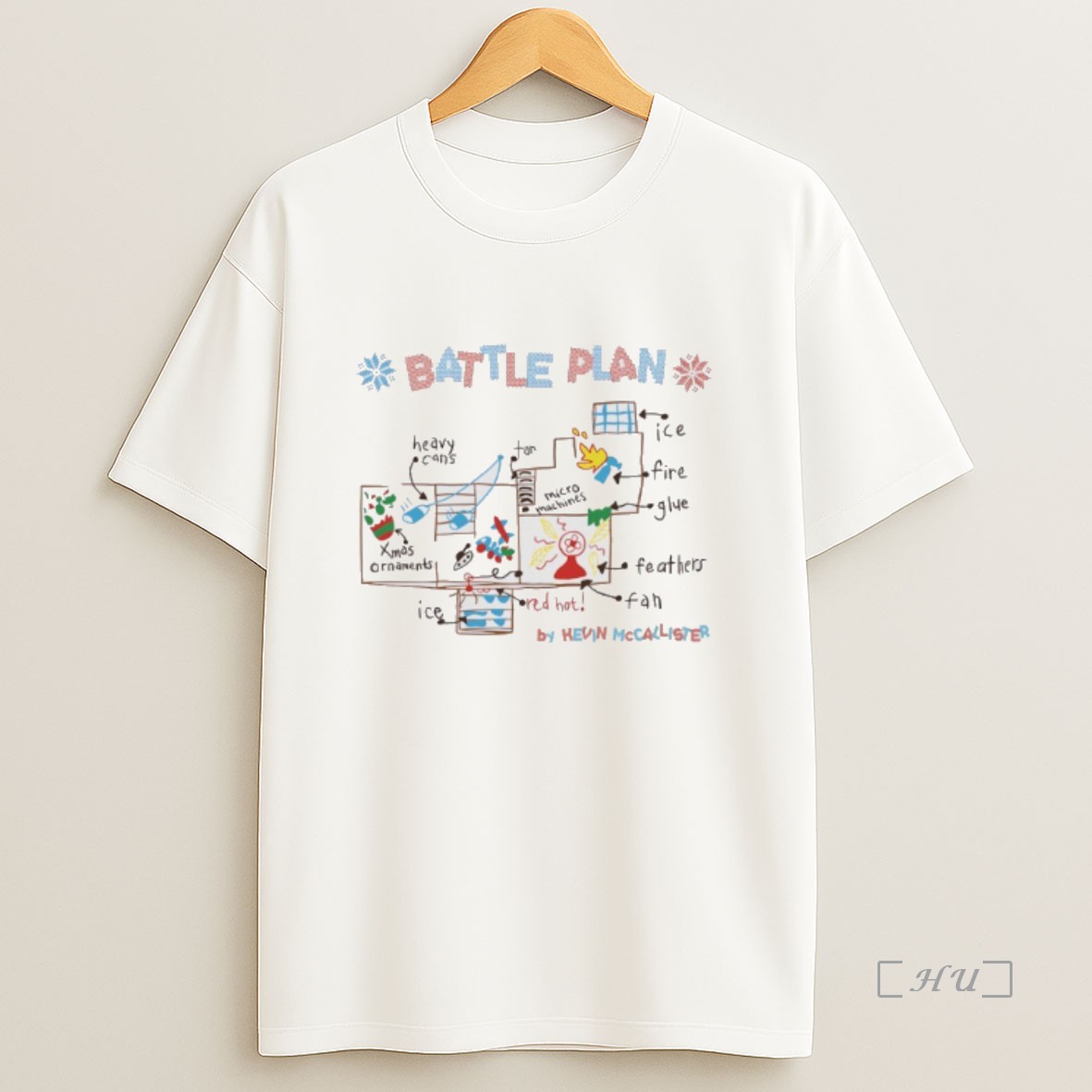 Officials The Battle Plan By Kevin Mccallister Christmas Ugly Premium Shirt Sweatshirt Tee