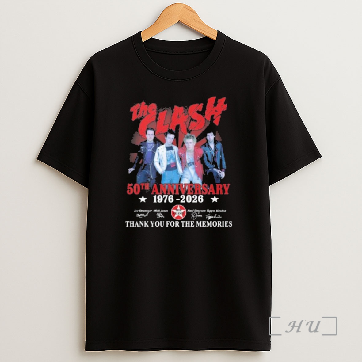 Officials The Clash 50th Anniversary 1976 2026 Thank You For The Memories Premium Shirt Sweatshirt Tee