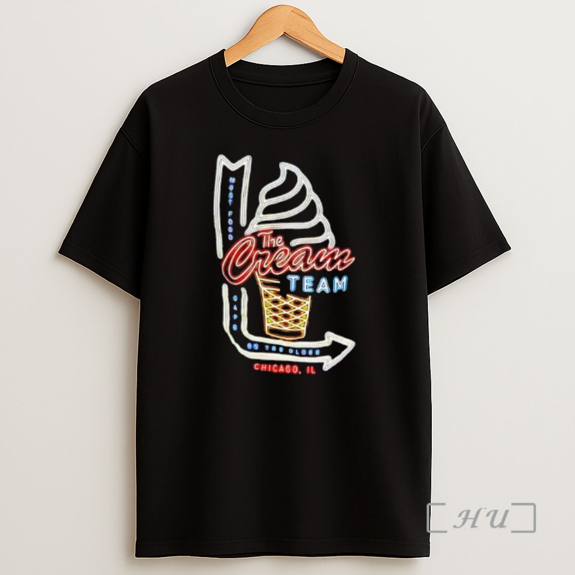 Officials The Cream Team Neon Chicago Il Premium Shirt Sweatshirt Tee