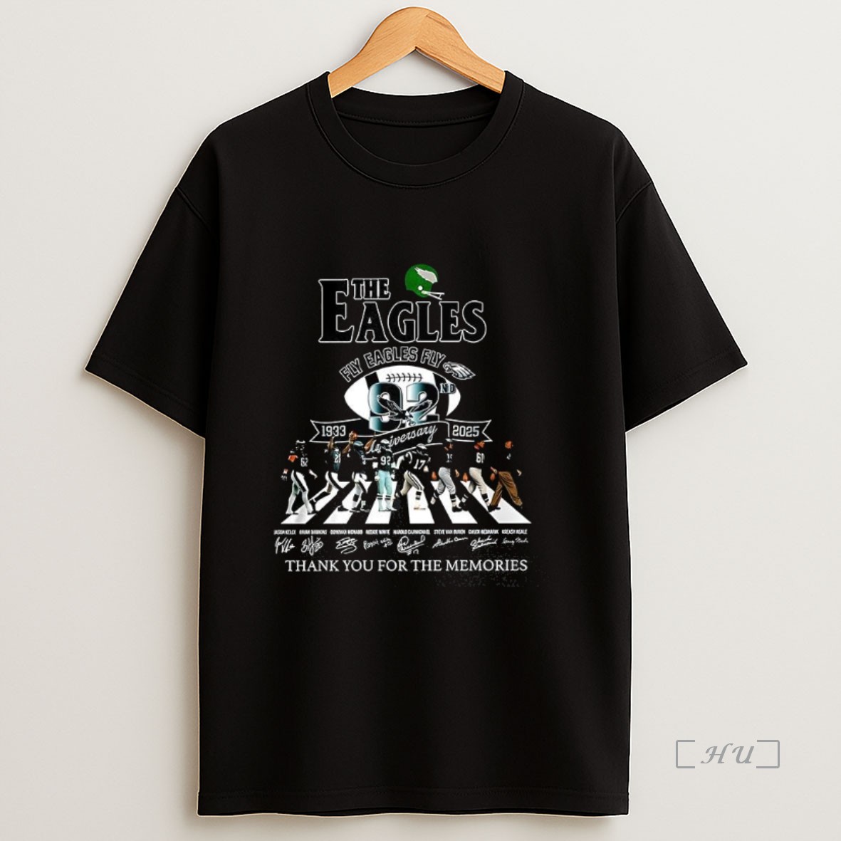 Officials The Eagles Fly Eagles Fly Thank You For The Memories Signature Premium Shirt Sweatshirt Tee
