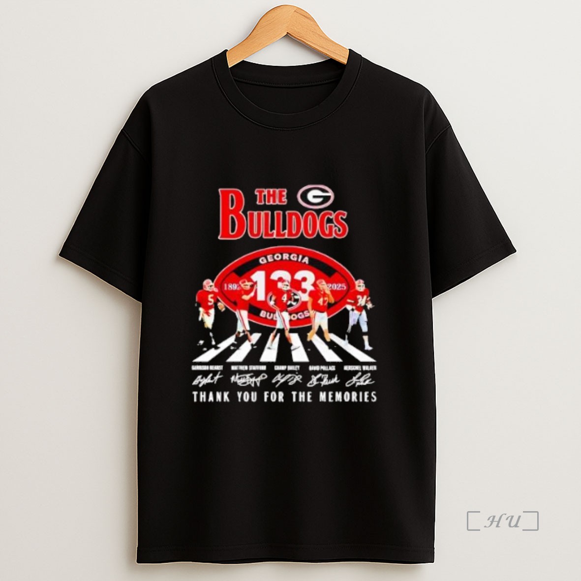 Officials The Georgia Bulldogs 1892 2025 Signature Thank You For The Memories Premium Shirt Sweatshirt Tee