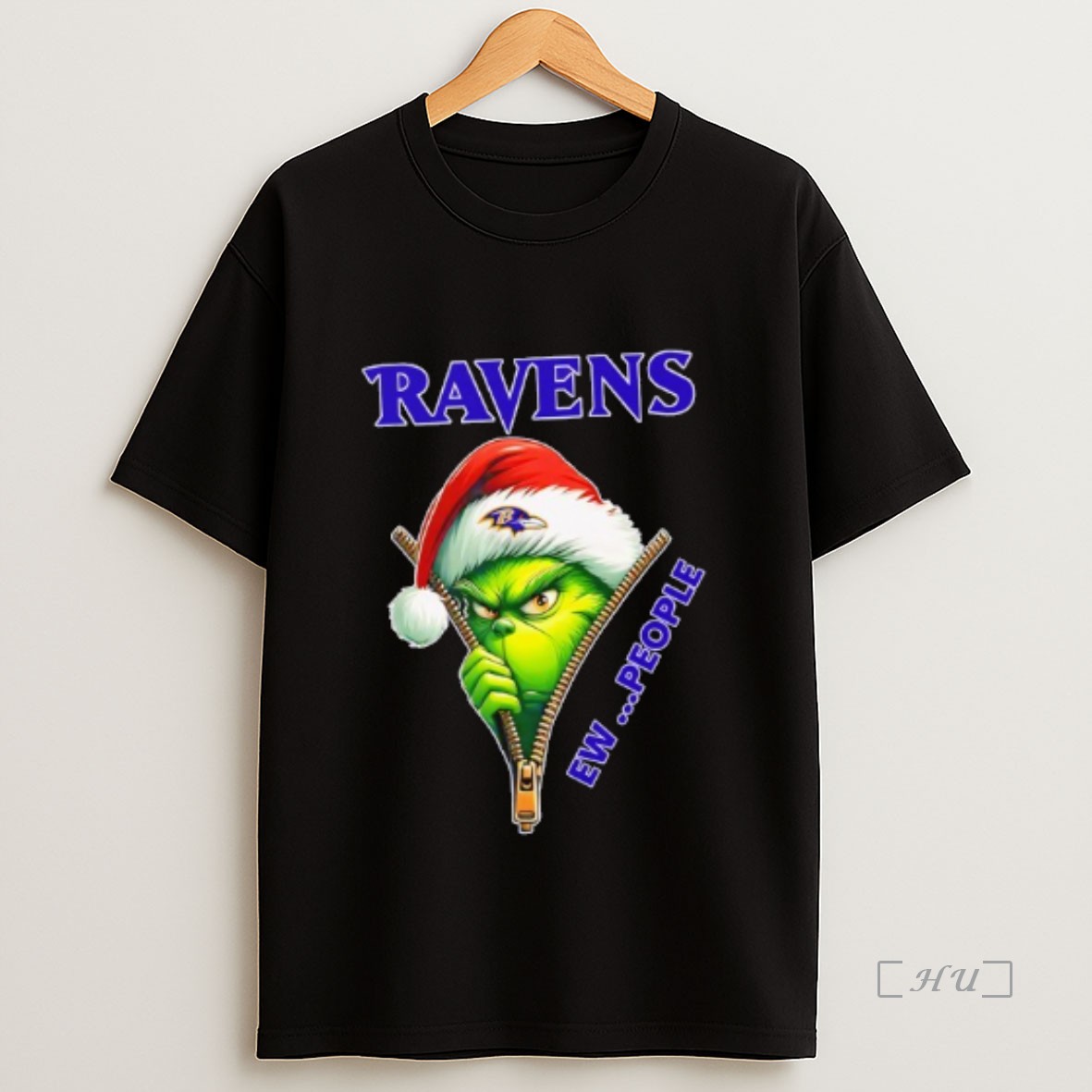 Officials The Grinch Baltimore Ravens Ew People Nfl Christmas Premium Shirt Sweatshirt Tee 1