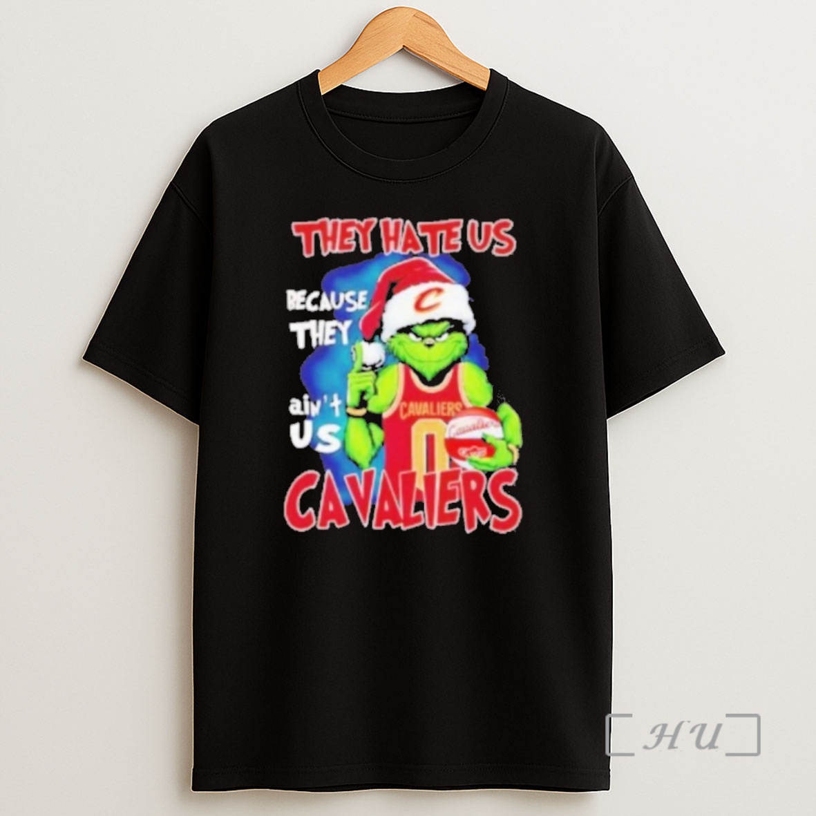 Officials The Grinch Cavaliers They Hate Us Because They Aint Us Merry Christmas 2025 Premium Shirt Sweatshirt Tee