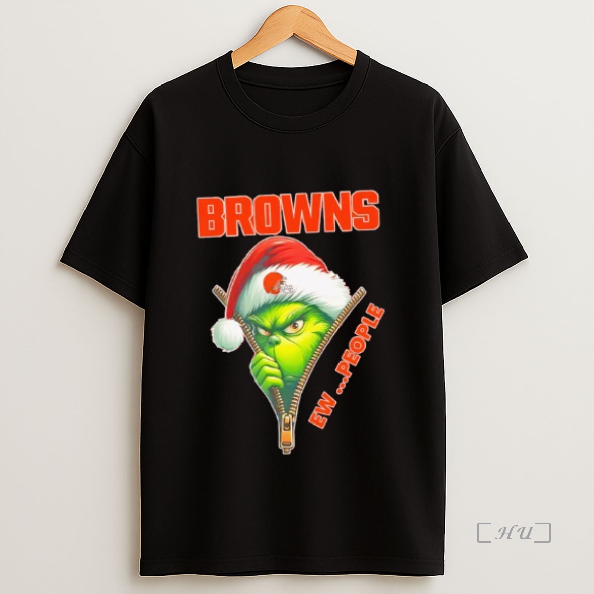 Officials The Grinch Cleveland Browns Ew People Nfl Christmas Premium Shirt Sweatshirt Tee 1