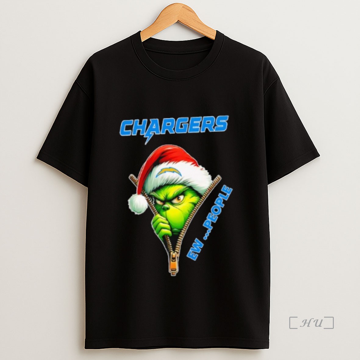 Officials The Grinch Los Angeles Chargers Ew People Nfl Christmas Premium Shirt Sweatshirt Tee
