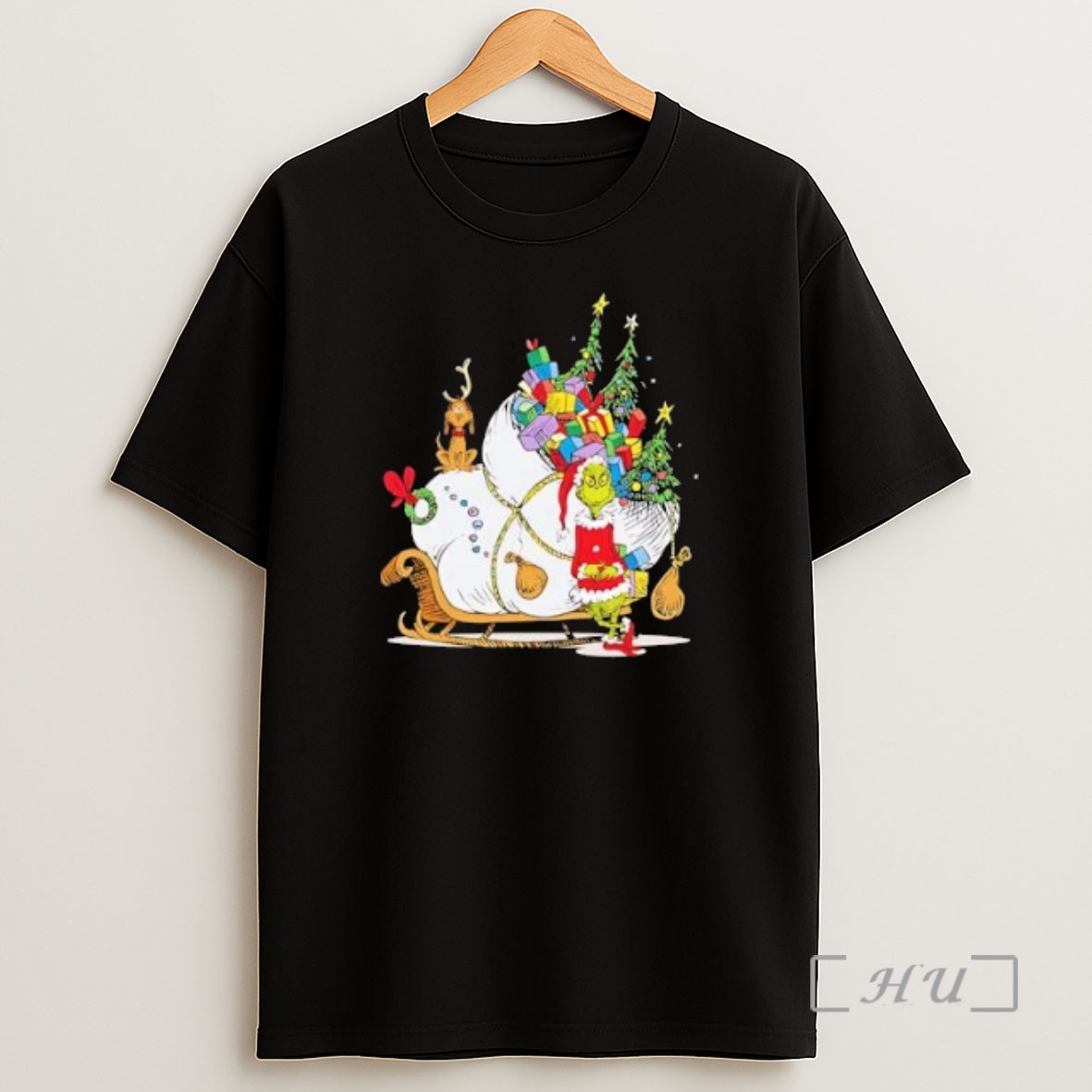 Officials The Grinch Max Personalized Square Greeting Card Premium Shirt Sweatshirt Tee