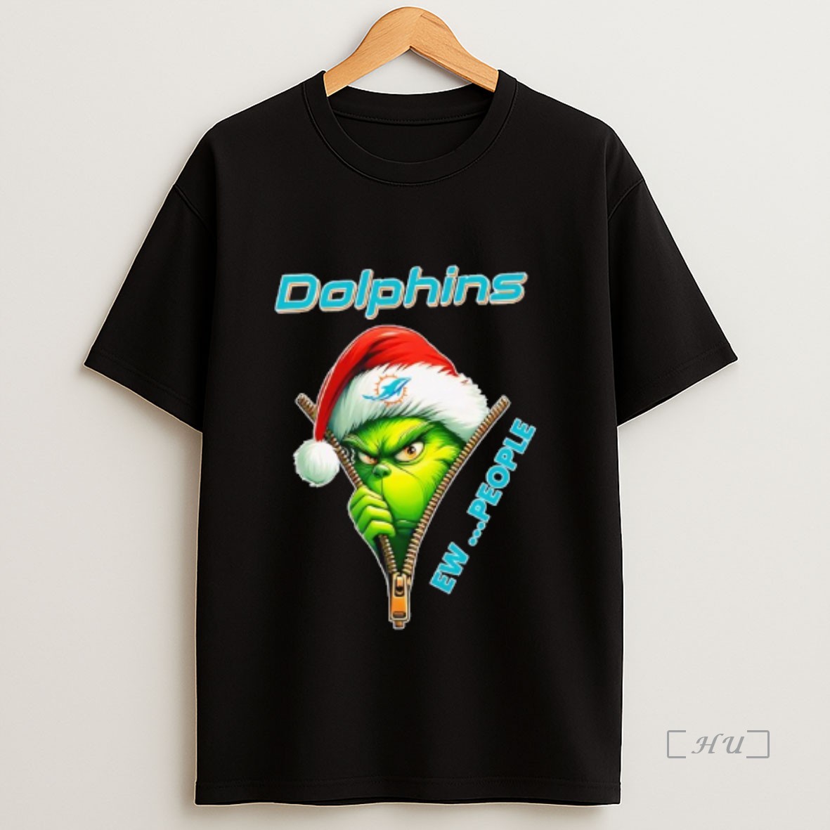 Officials The Grinch Miami Dolphins Ew People Nfl Christmas Premium Shirt Sweatshirt Tee