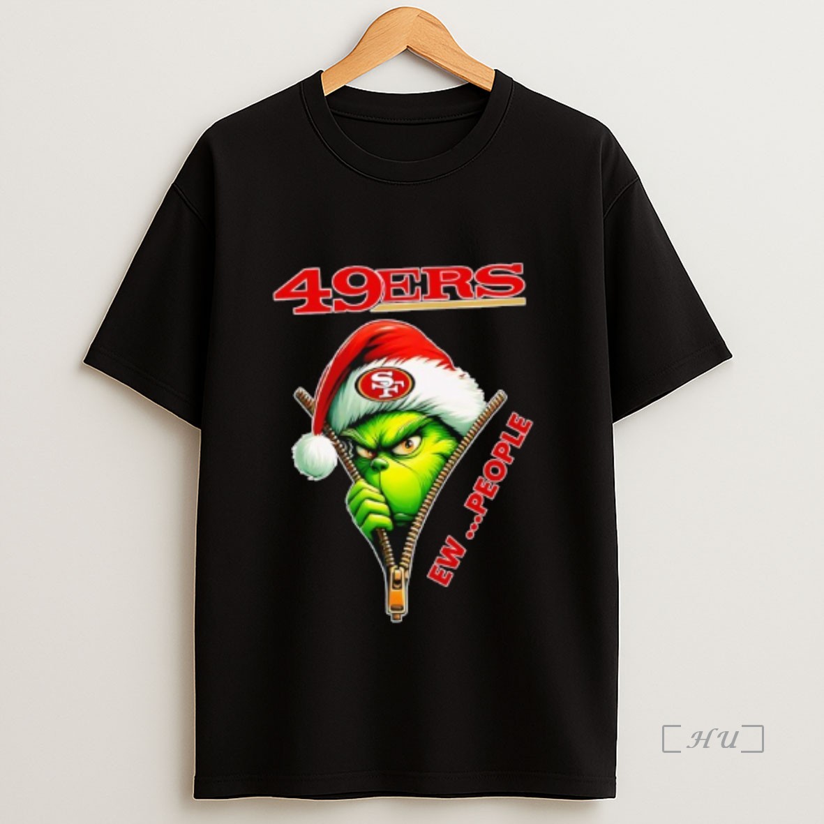Officials The Grinch San Francisco 49ers Ew People Nfl Christmas Premium Shirt Sweatshirt Tee