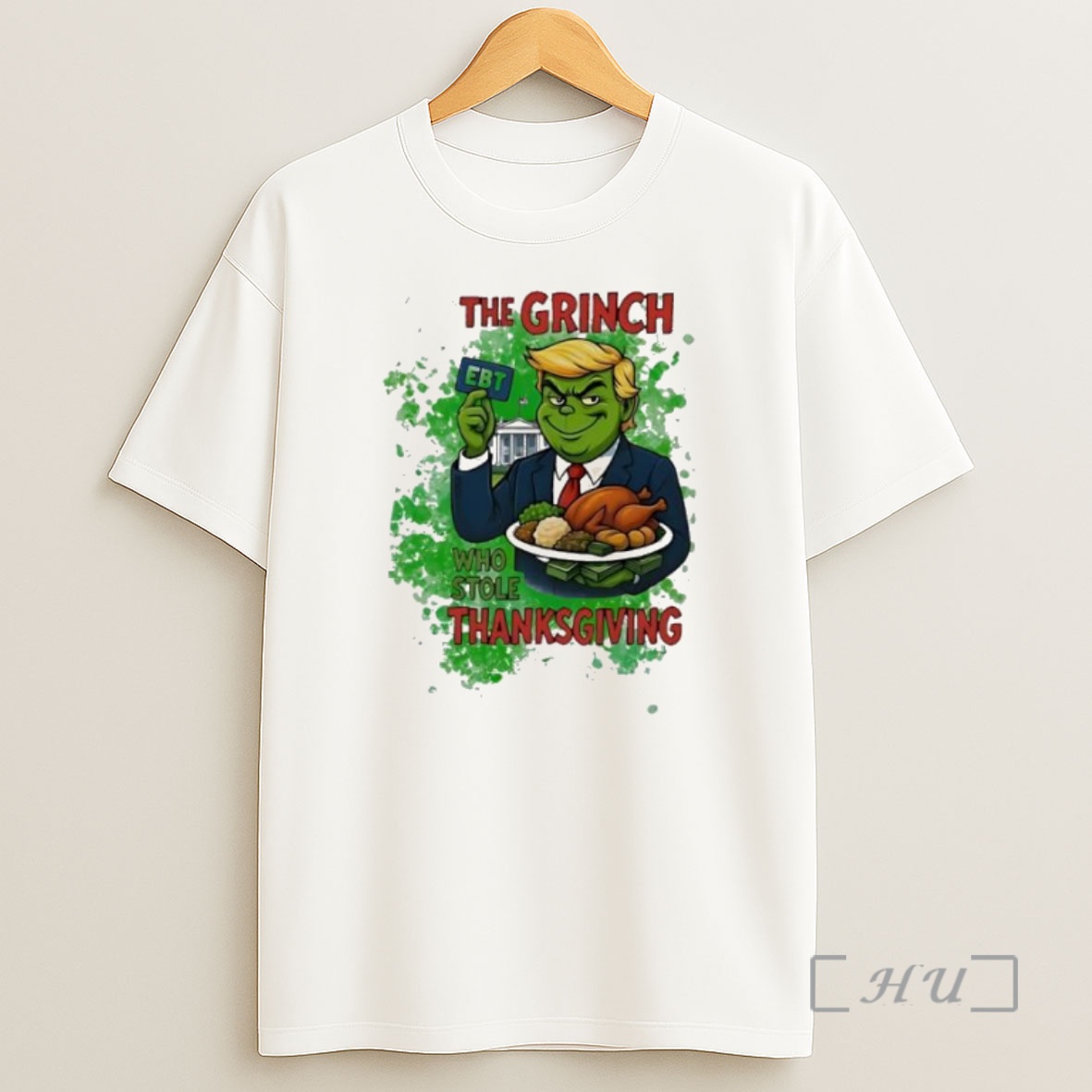 Officials The Grinch Trump Who Stole Thanksgiving Ebt Premium Shirt Sweatshirt Tee