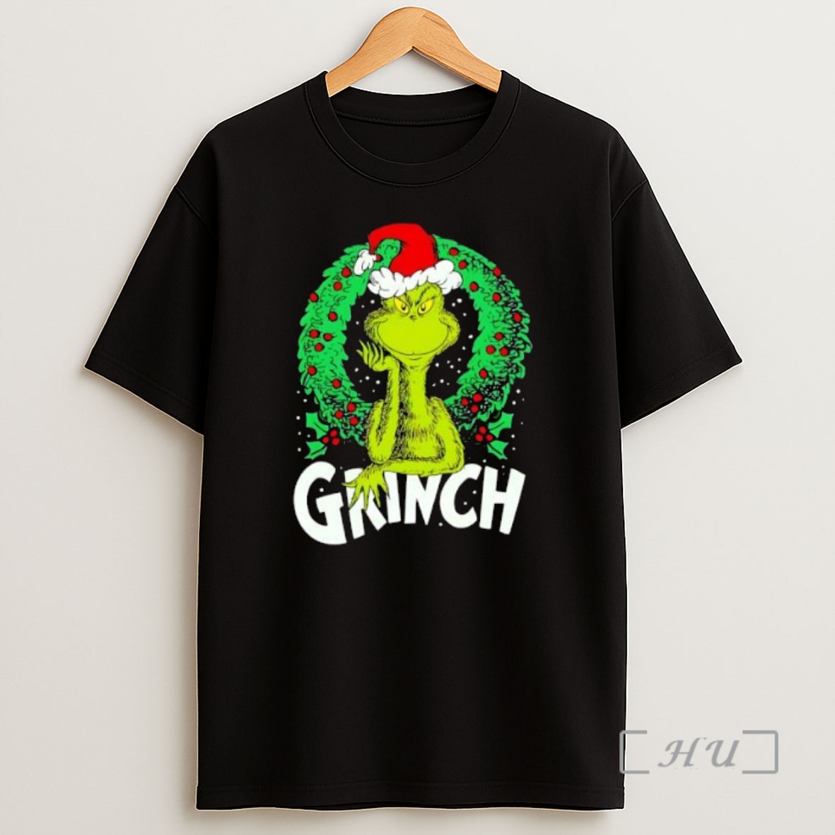 Officials The Grinch Wreath Portrait Logo 2025 Christmas Premium Shirt Sweatshirt Tee