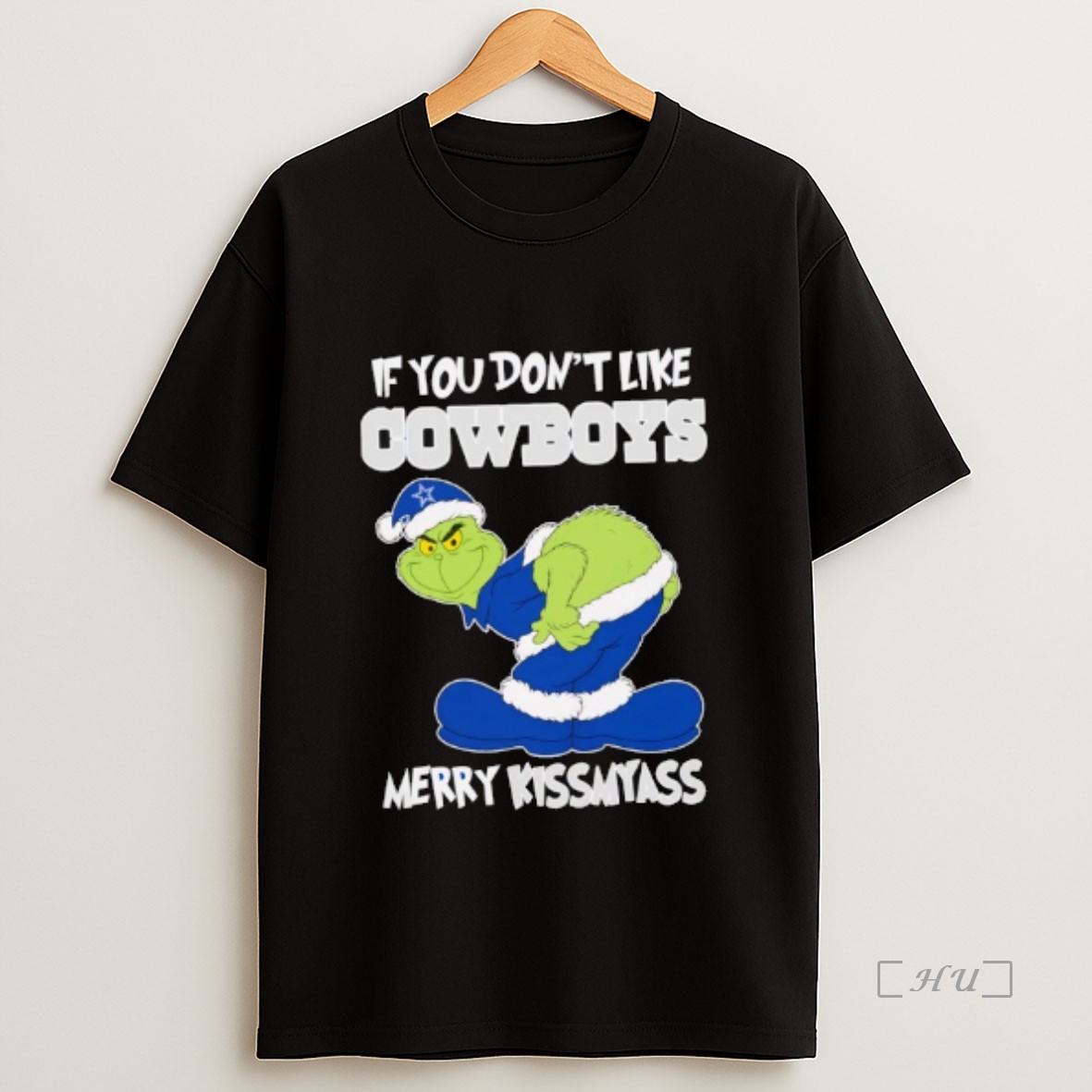 Officials The Grinch If You Dont Like Dallas Cowboys Merry Kiss My Ass Christmas Premium Shirt Sweatshirt Tee 1