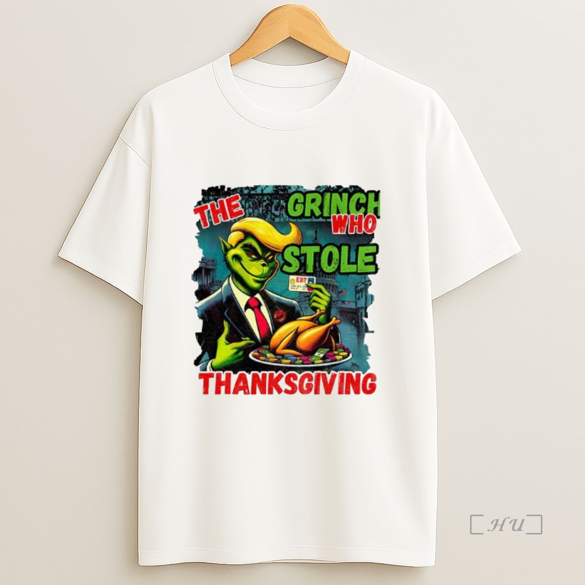 Officials The Grinch Who Stole Thanksgiving Donald Trump Cartoon Image Premium Shirt Sweatshirt Tee