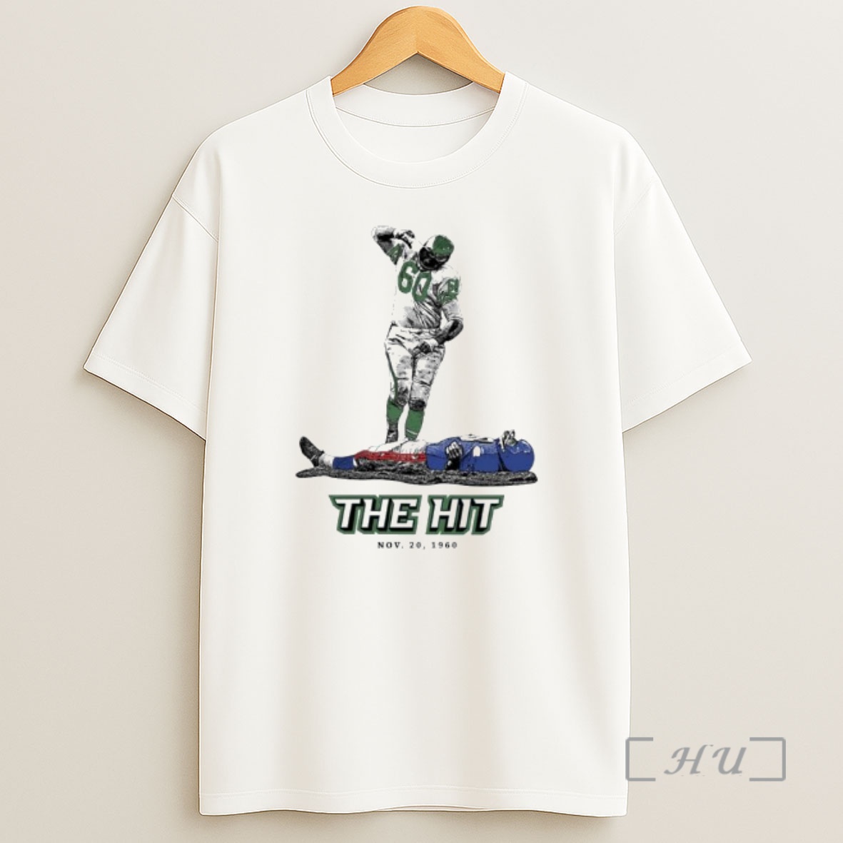 Officials The Hit Chuck Bednarik Philadelphia Eagles Vs New York Giants Nfl 60s Ornaments Premium Shirt Sweatshirt Tee