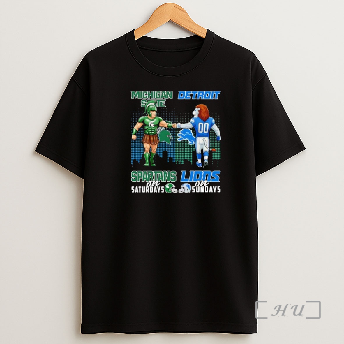 Officials The Michigan State Spartans On Saturdays And Detroit Lions On Sundays Mascots College Premium Shirt Sweatshirt Tee